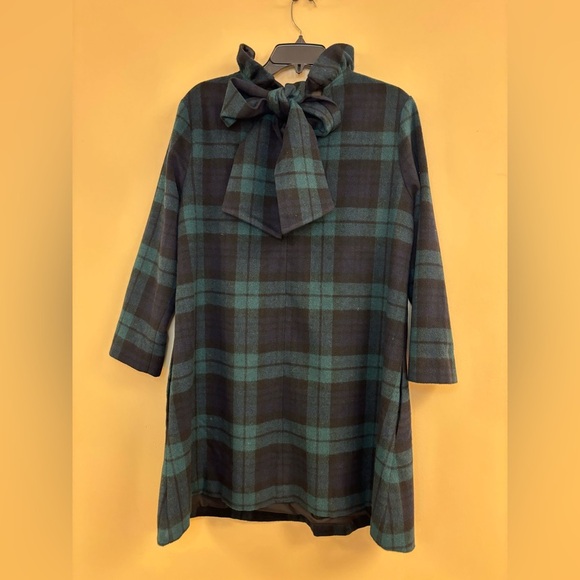 Tuckernuck Daphne Blackwatch Wool Blend Mini Dress, size large - Picture 4 of 4